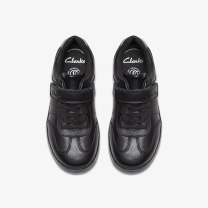 Disco Pace Kid Black Leather - Clarks Kids