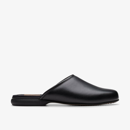 Harston Mule Black Leather - Clarks Men