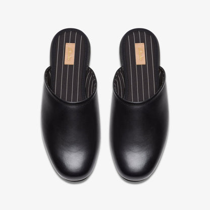 Harston Mule Black Leather - Clarks Men