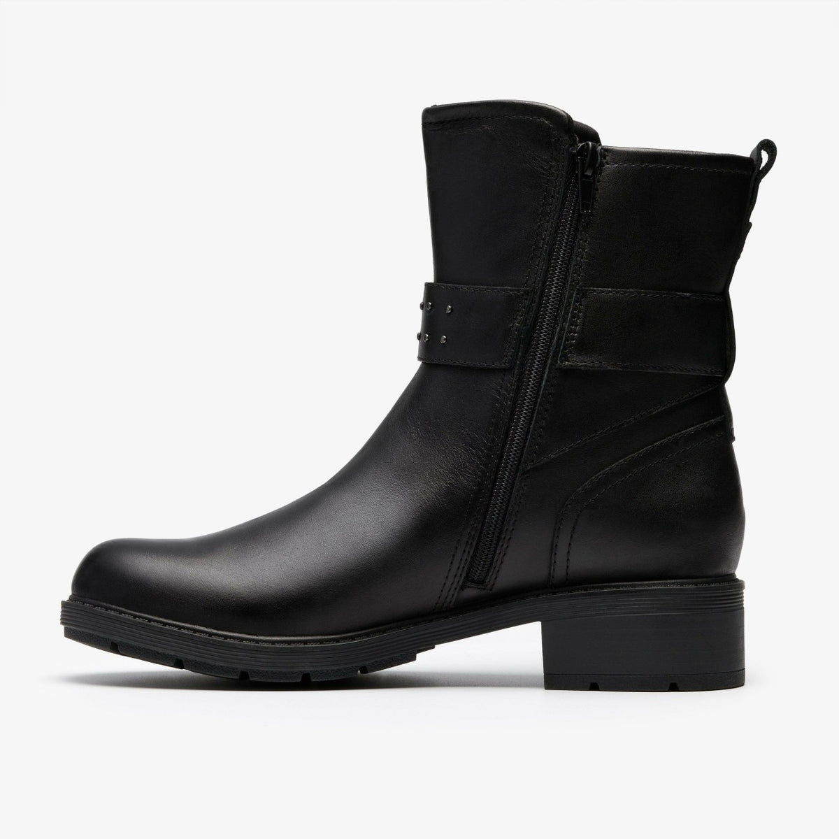 Hearth Buckle Black Leather - Clarks Women