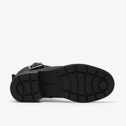 Hearth Buckle Black Leather - Clarks Women