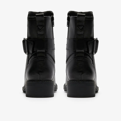 Hearth Buckle Black Leather - Clarks Women