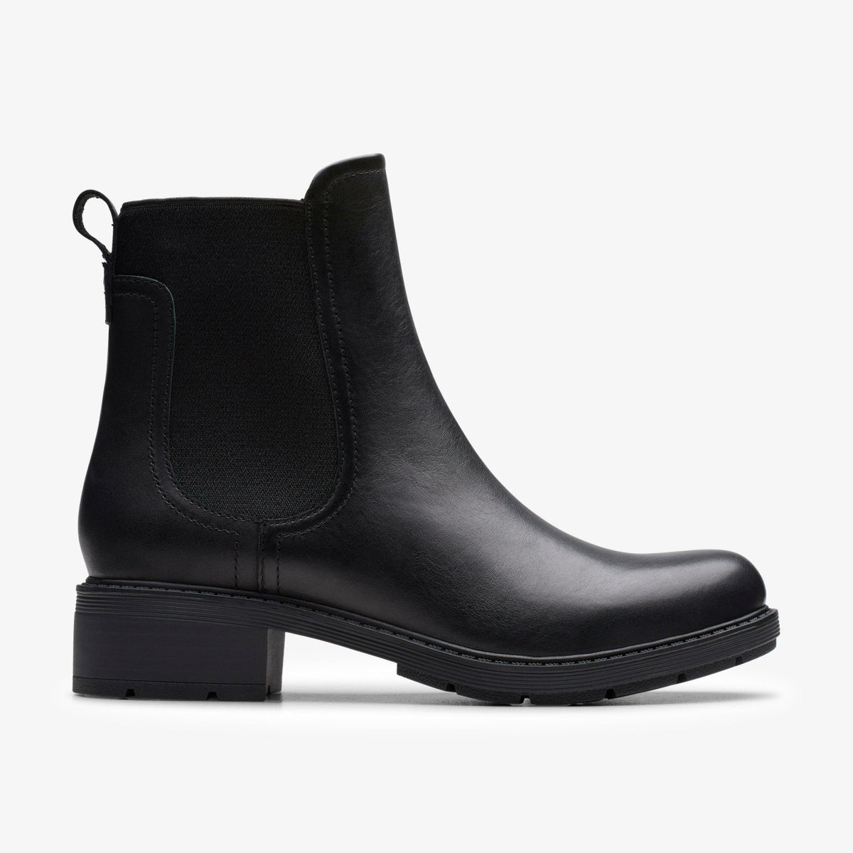 Hearth Top Black Leather - Clarks Women