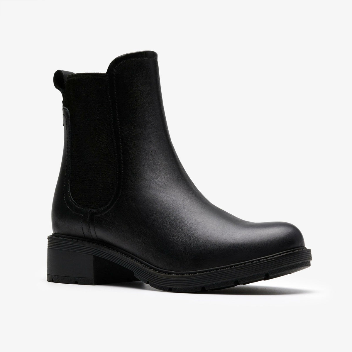 Hearth Top Black Leather - Clarks Women