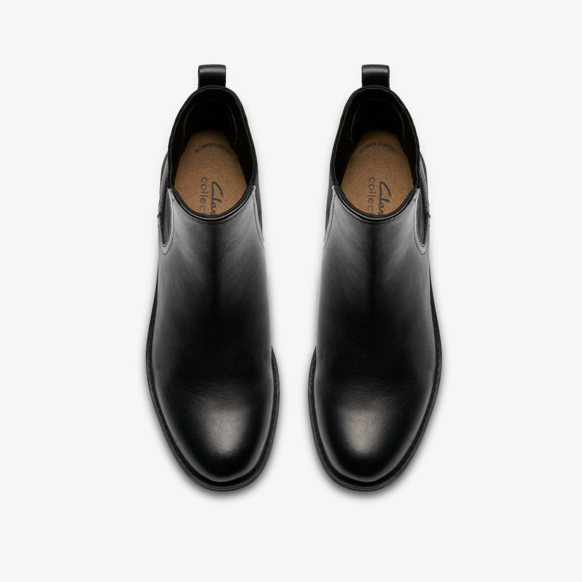 Hearth Top Black Leather - Clarks Women