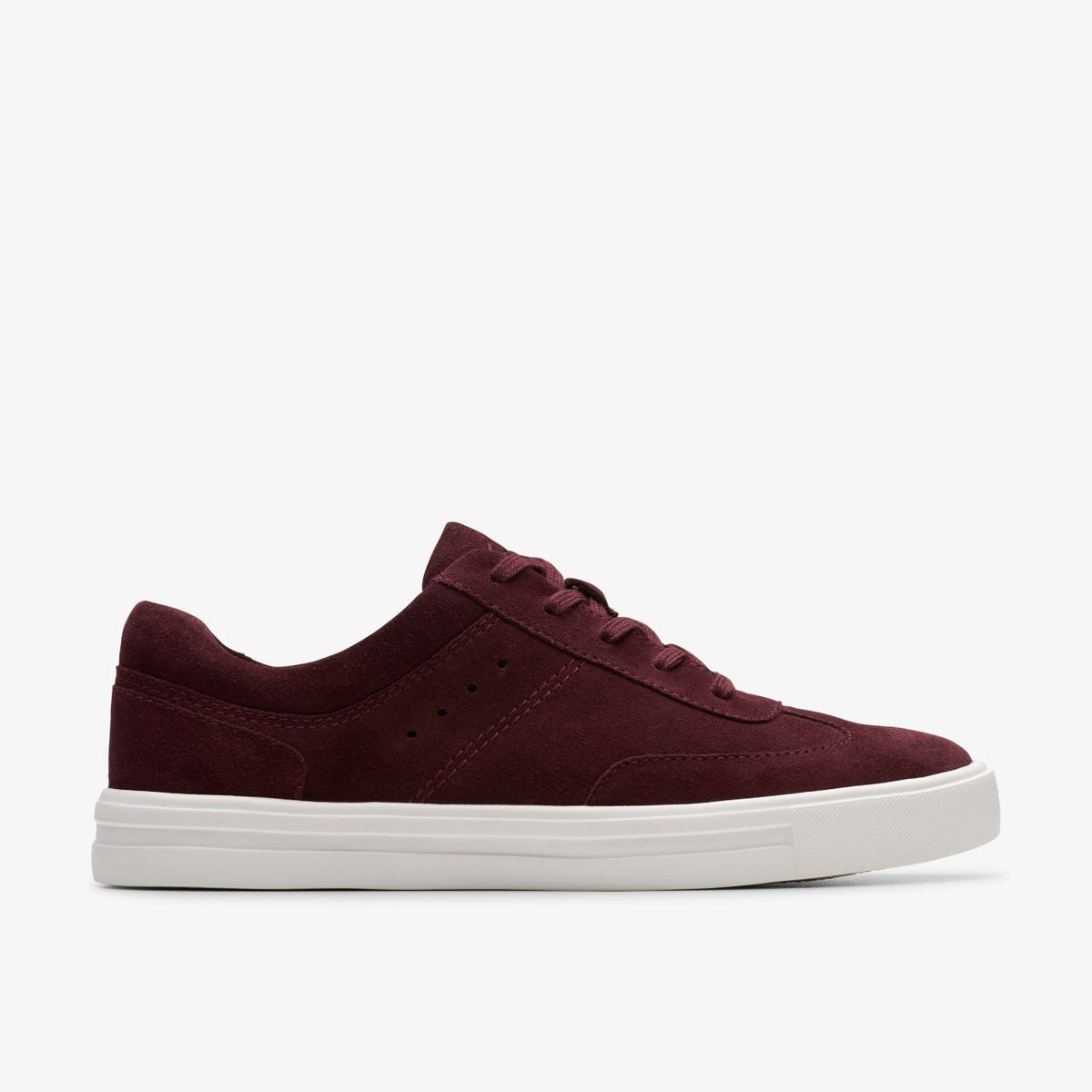 Makea Court Burgundy Suede - Clarks Women