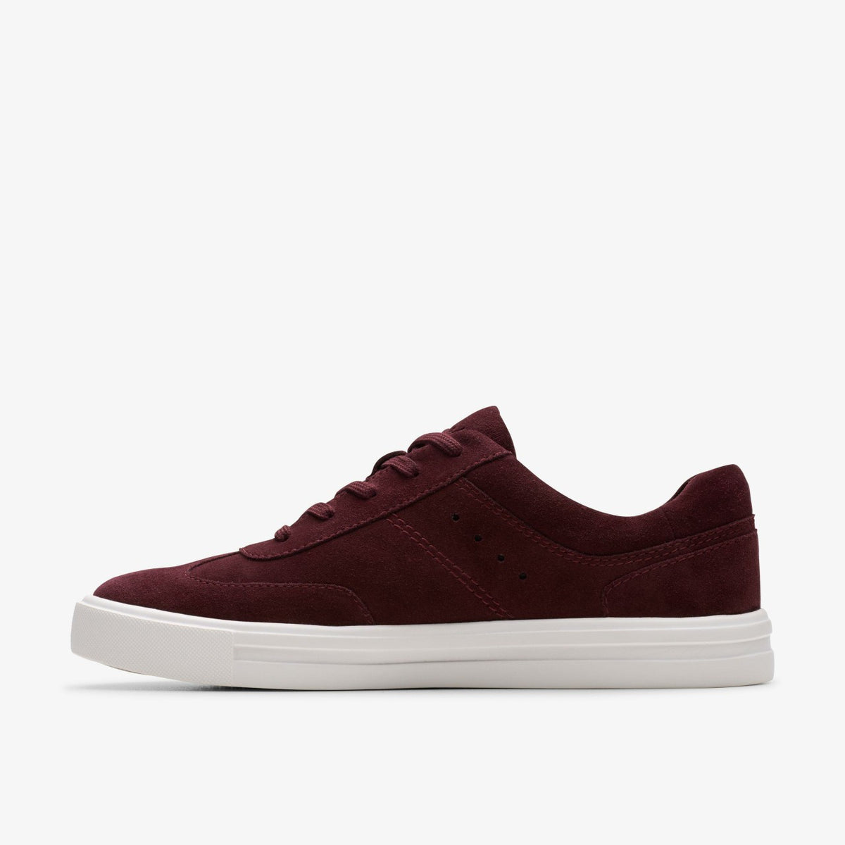 Makea Court Burgundy Suede - Clarks Women