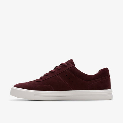 Makea Court Burgundy Suede - Clarks Women