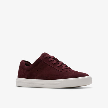 Makea Court Burgundy Suede - Clarks Women