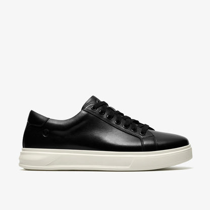 Goswell Tie Black Leather - Clarks Men