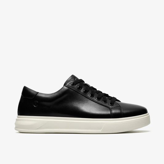 Goswell Tie Black Leather - Clarks Men