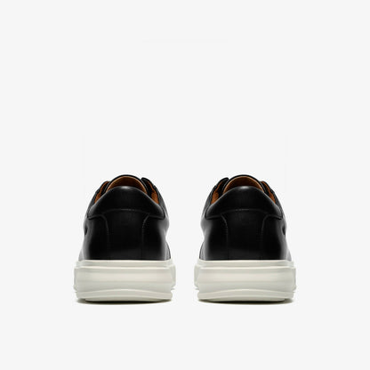 Goswell Tie Black Leather - Clarks Men