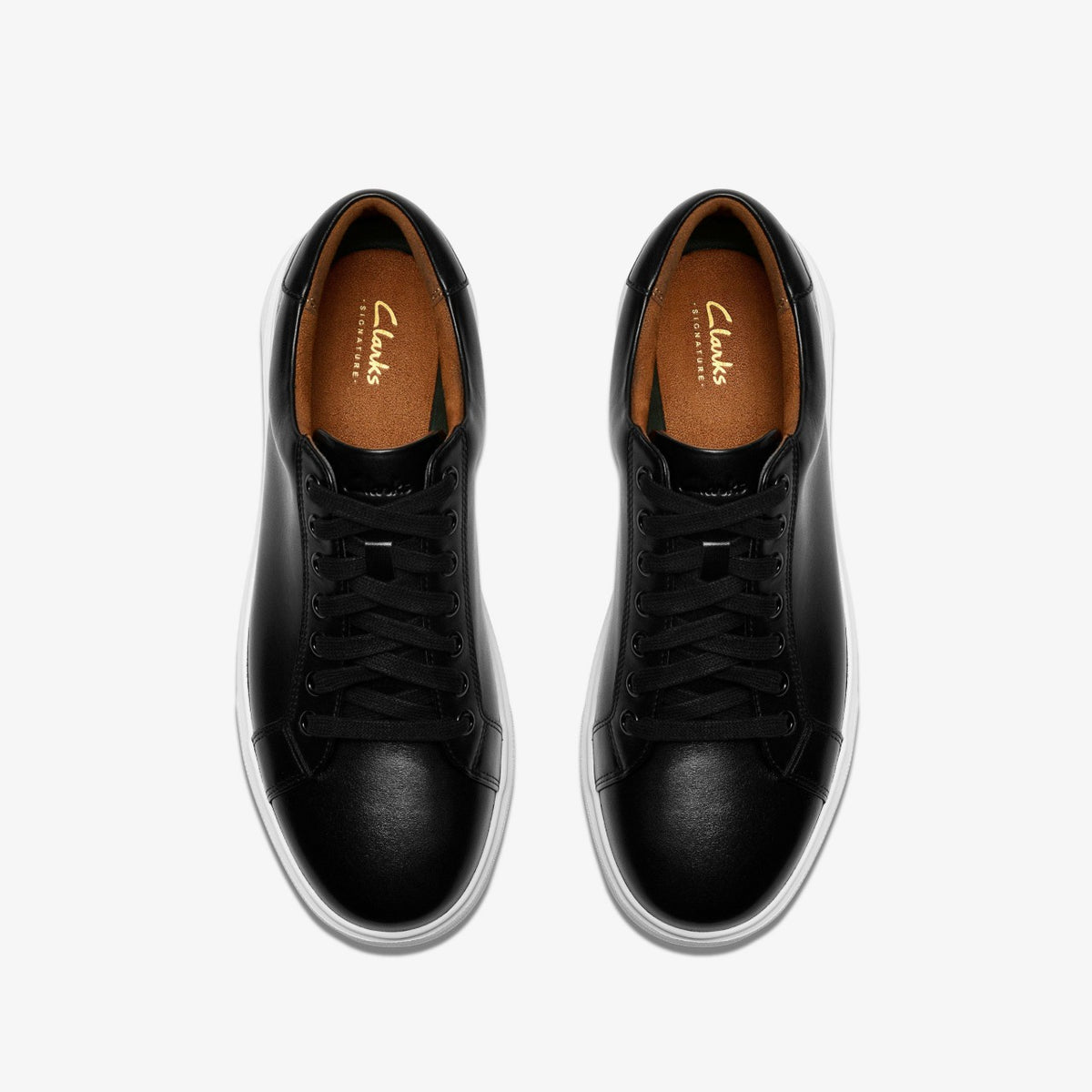 Goswell Tie Black Leather - Clarks Men