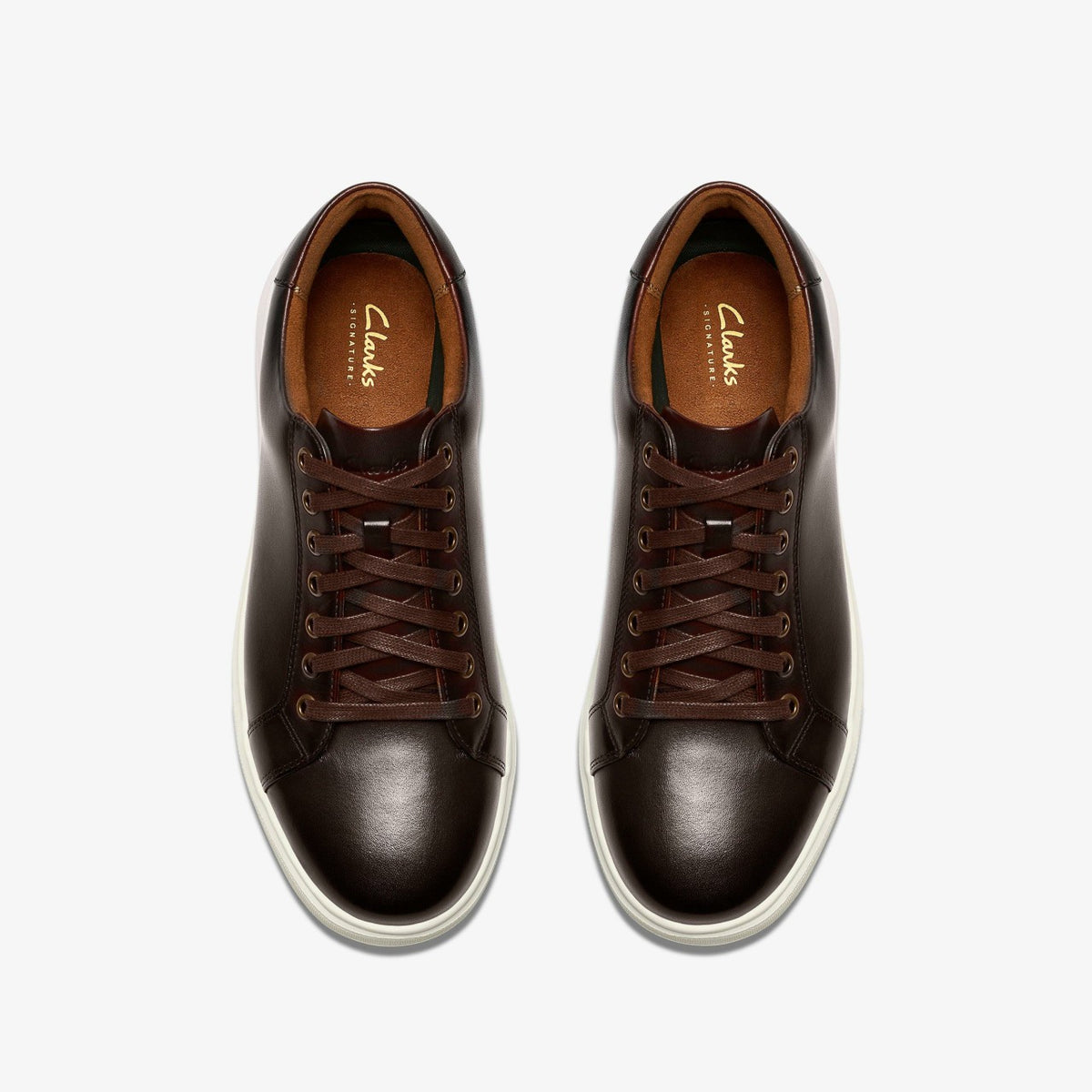 Goswell Tie Brown Leather - Clarks Men