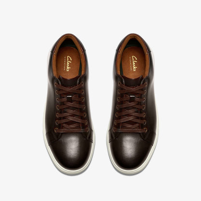 Goswell Tie Brown Leather - Clarks Men