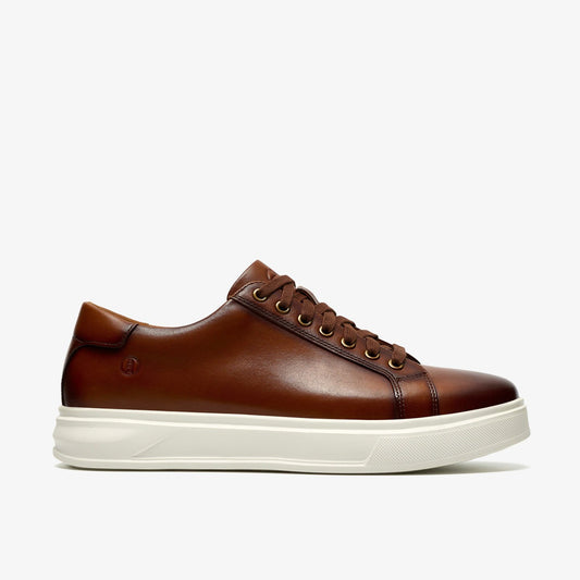 Goswell Tie Tan Leather - Clarks Men