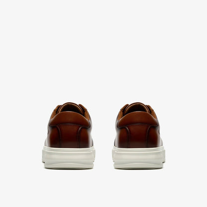 Goswell Tie Tan Leather - Clarks Men