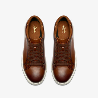 Goswell Tie Tan Leather - Clarks Men