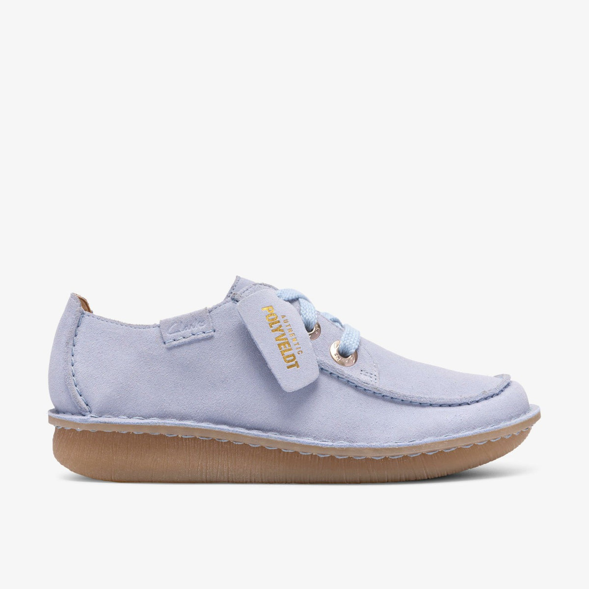 Funny Dream Light Blue Suede - Clarks Women