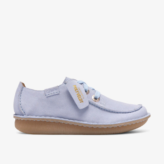 Funny Dream Light Blue Suede - Clarks Women