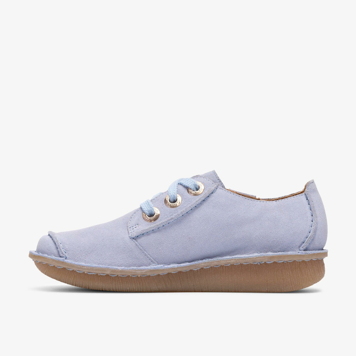 Funny Dream Light Blue Suede - Clarks Women