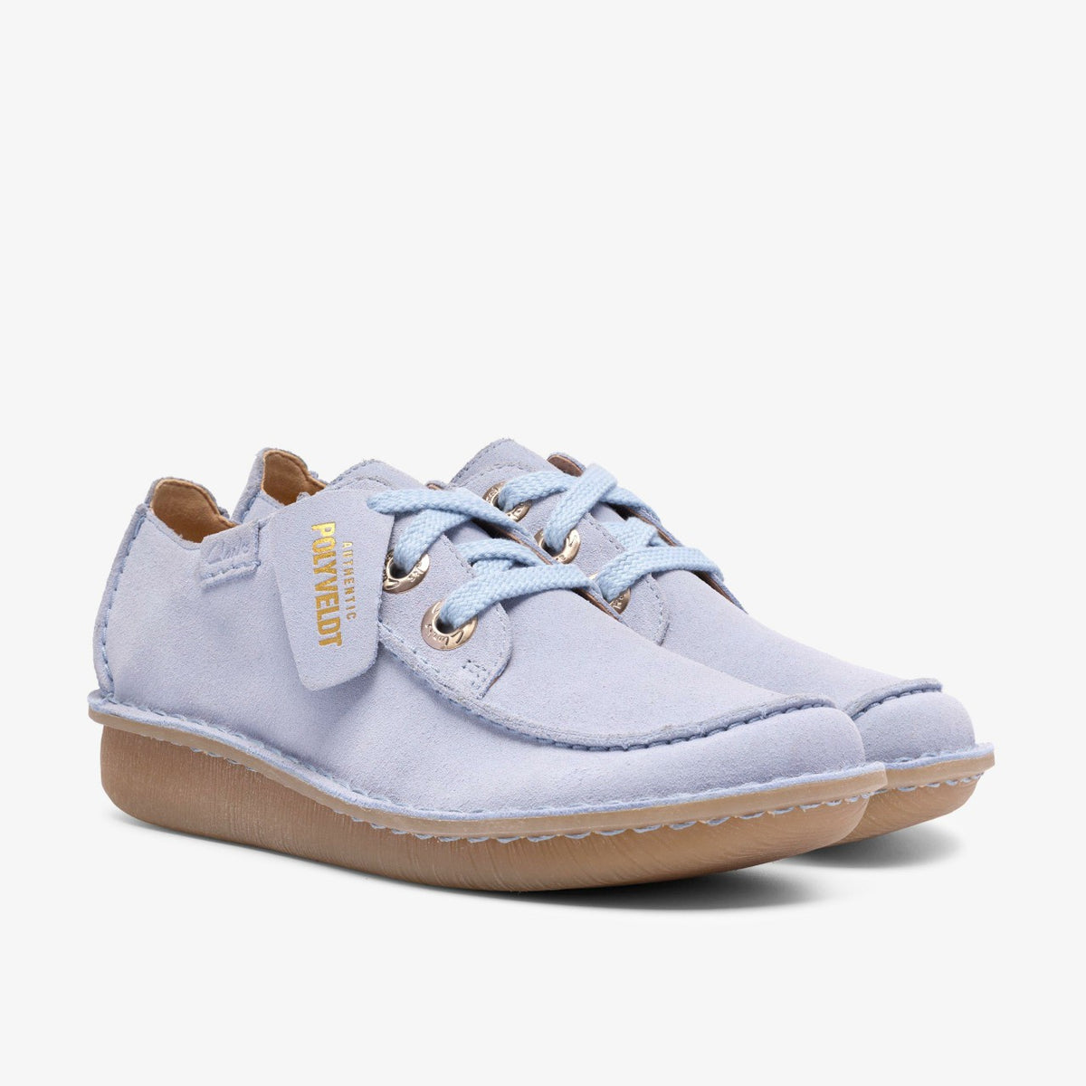 Funny Dream Light Blue Suede - Clarks Women