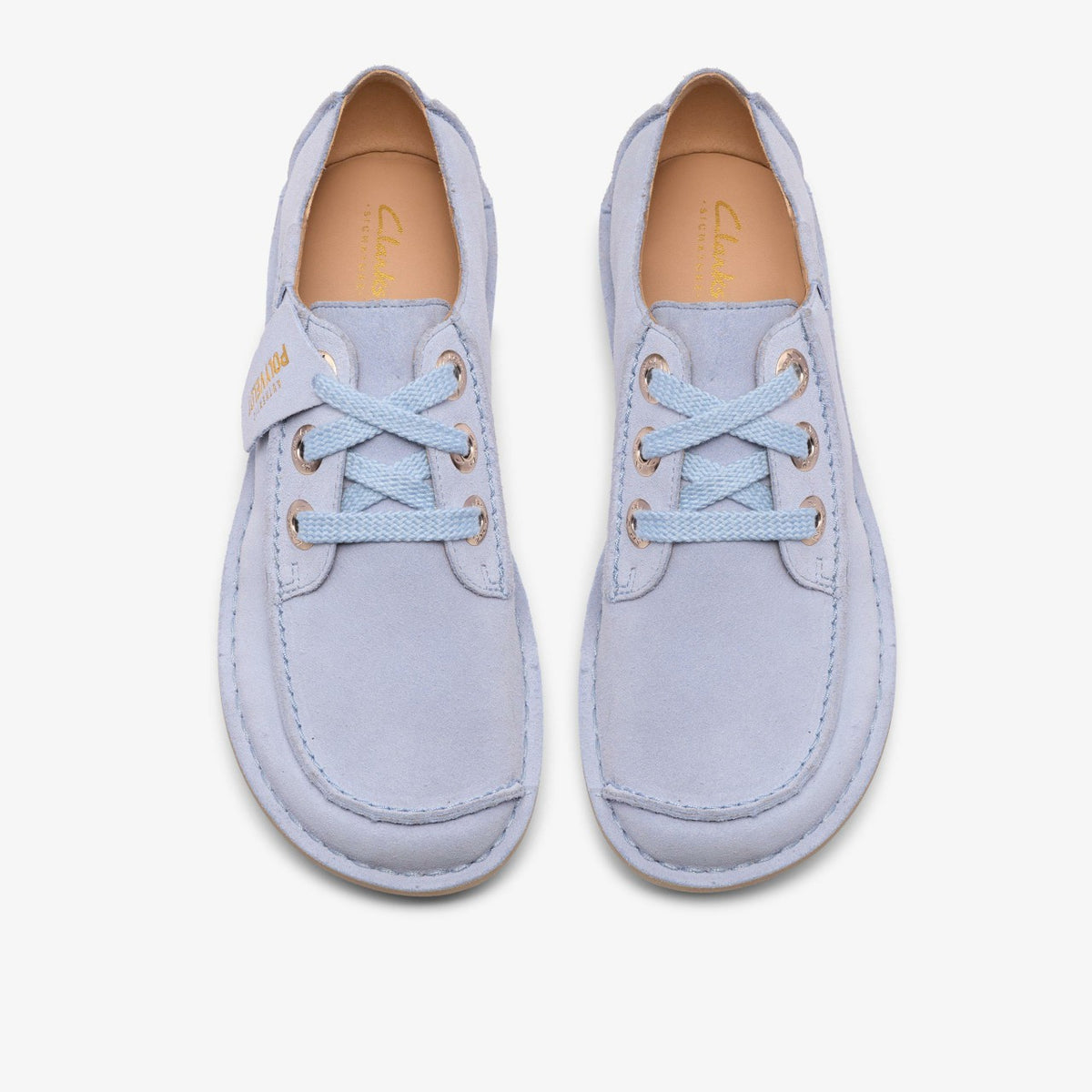 Funny Dream Light Blue Suede - Clarks Women