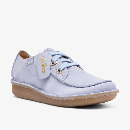 Funny Dream Light Blue Suede - Clarks Women
