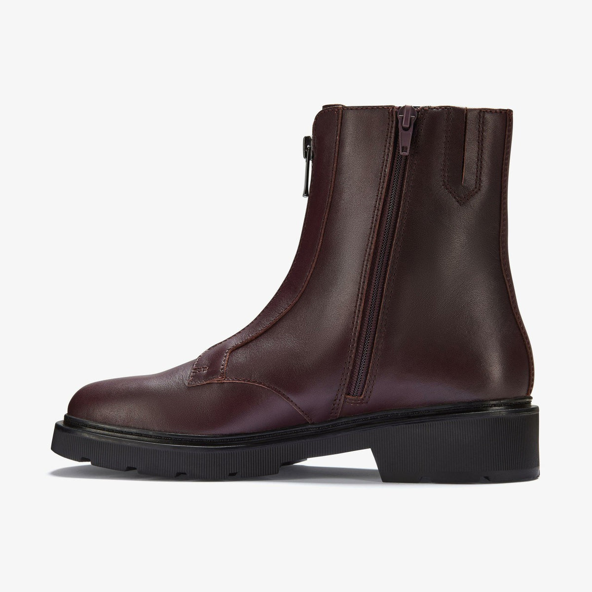 Lauryl Zip Merlot Leather - Clarks Women