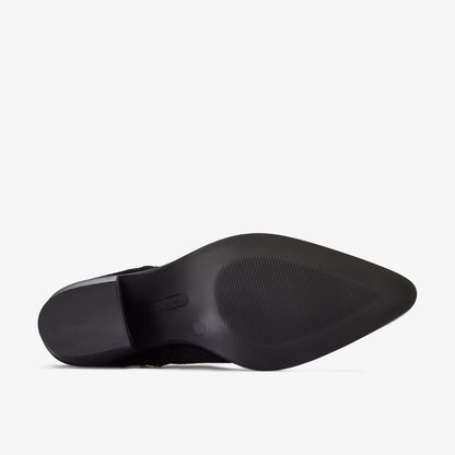 Jesse Zip Black Suede - Clarks Women