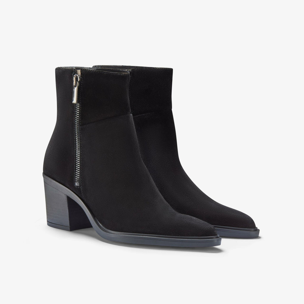 Jesse Zip Black Suede - Clarks Women