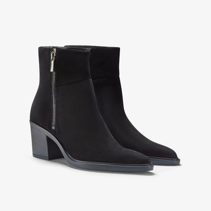 Jesse Zip Black Suede - Clarks Women