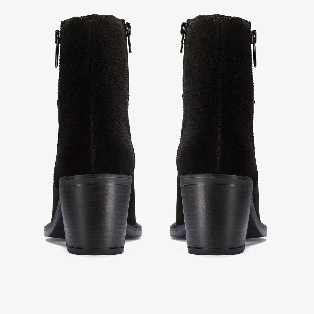 Jesse Zip Black Suede - Clarks Women