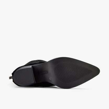 Jesse Mid Black Suede - Clarks Women
