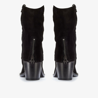 Jesse Mid Black Suede - Clarks Women