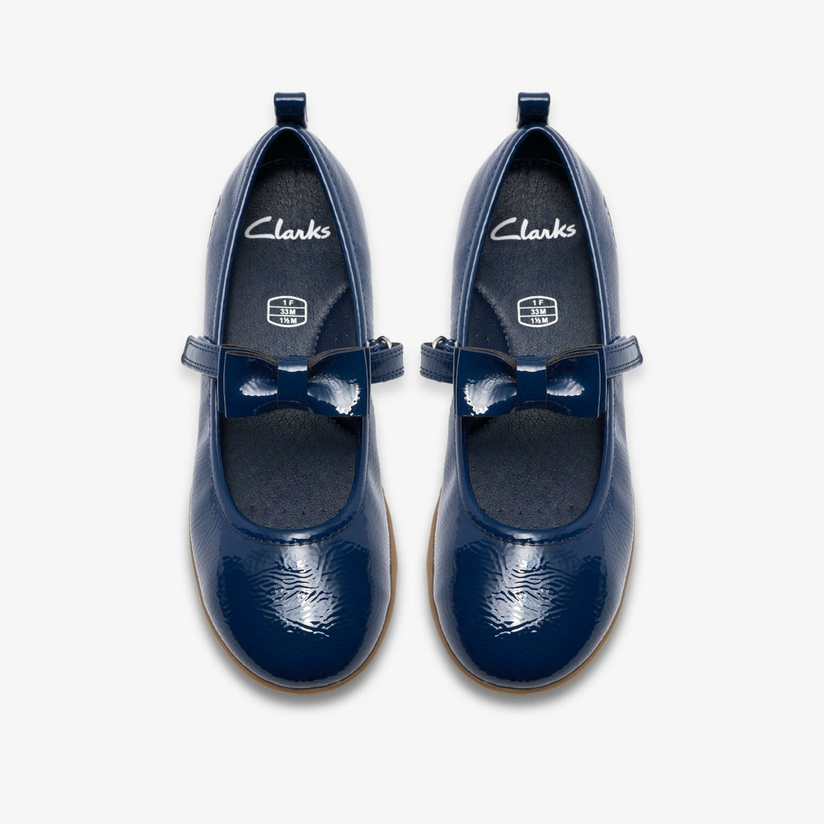 Charm Bow Kid Navy Patent - Clarks Kids