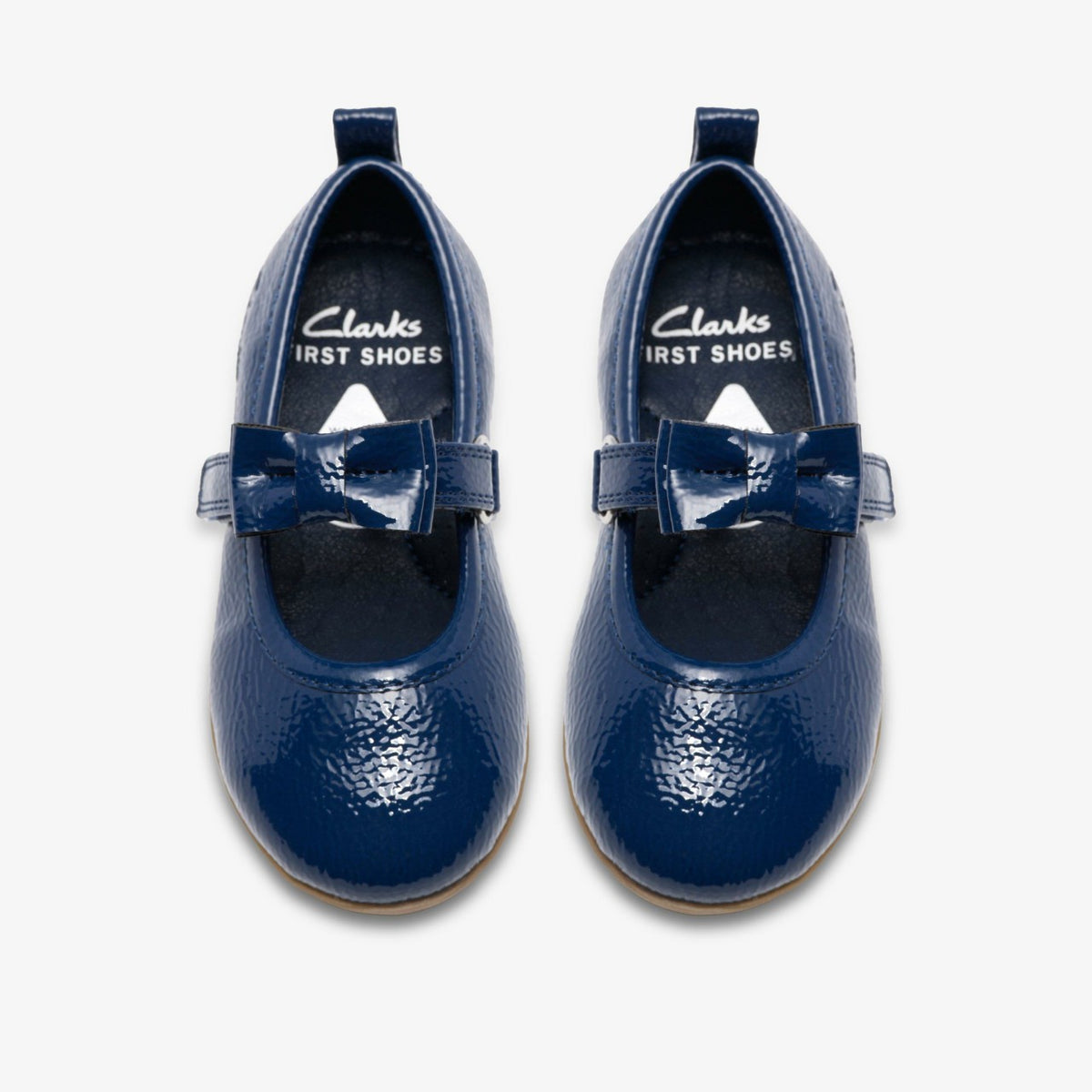 Charm Bow Toddler Navy Patent - Clarks Babies|Kids