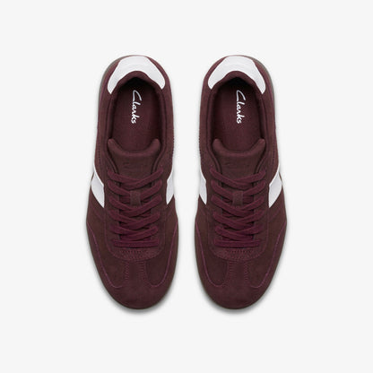 Seco Speed Burgundy Suede - Clarks Women