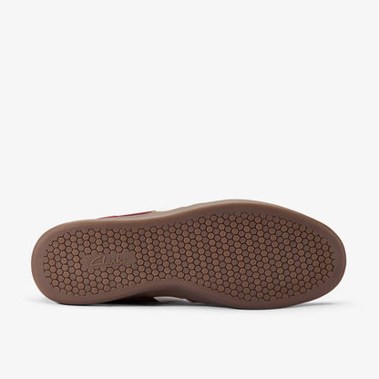 Seco Speed Burgundy Suede - Clarks Men