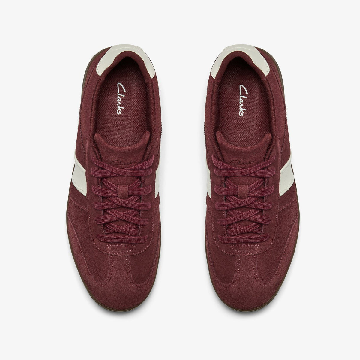 Seco Speed Burgundy Suede - Clarks Men