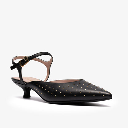 Pisa Stud Black Leather - Clarks Women