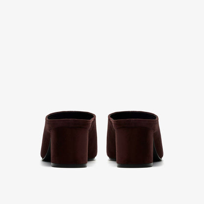 Siray Mule Dark Brown Suede - Clarks Women