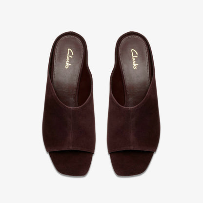 Siray Mule Dark Brown Suede - Clarks Women