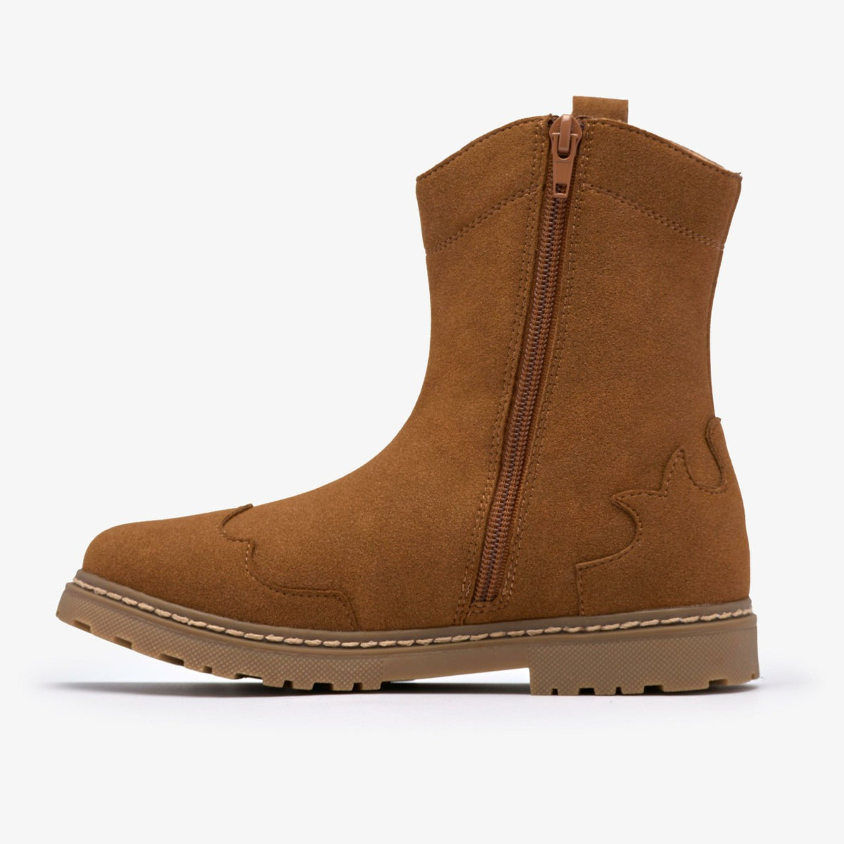 Adelaide Mid Kid Tan - Clarks Kids