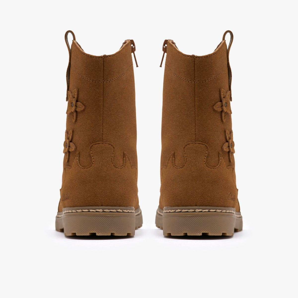 Adelaide Mid Kid Tan - Clarks Kids