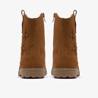 Adelaide Mid Kid Tan - Clarks Kids