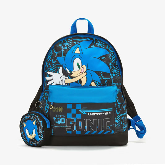 Sonic Play Backpack Black/Blue - Clarks Kids