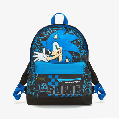 Sonic Play Backpack Black/Blue - Clarks Kids