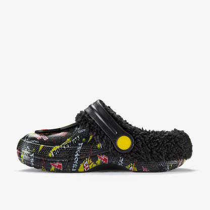 Pika Clog Warm Lined Kid Black Combination - Clarks Kids