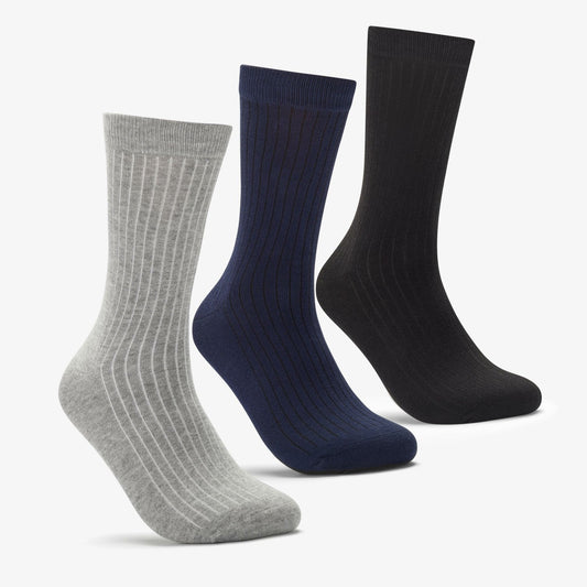 Socks 3 Pack Size 6-11 Mutlicolour Black Multicolour - Clarks Men
